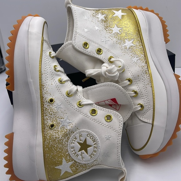 Converse WMNS RUN STAR HIKE HI VINTAGE WHITE/VINTAGE WHITE A12900C Platforms Sne - Picture 11 of 16